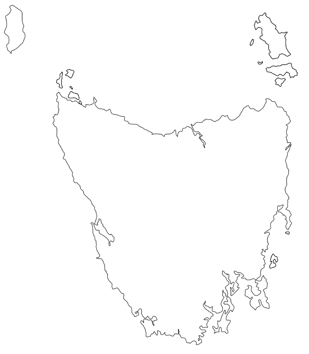 Map of Tasmania & location of Armitage Auctions