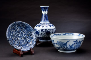 Beautiful blue coloure porcelain