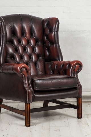 Antique leather chair